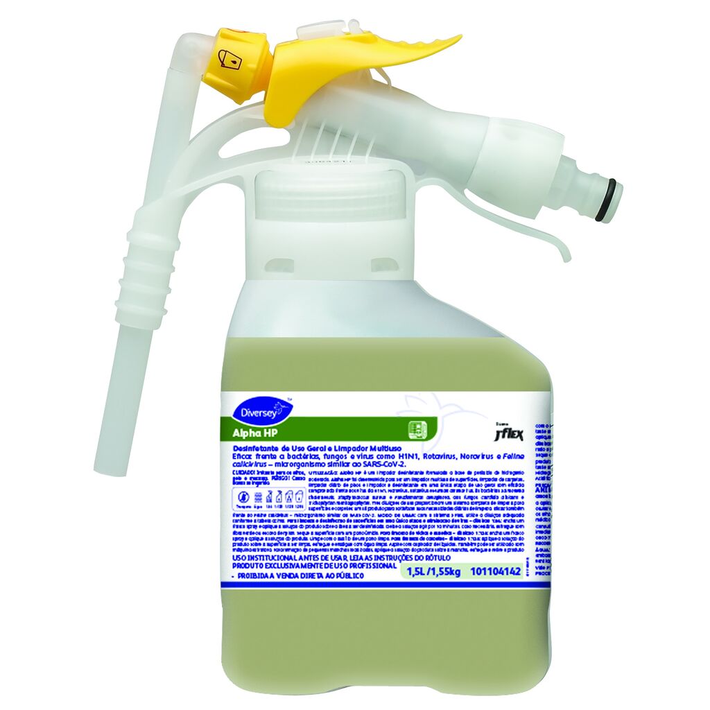 ALPHA HP 2x1.5L - DESINFETANTE DE USO GERAL E LIMPADOR MULTIUSO